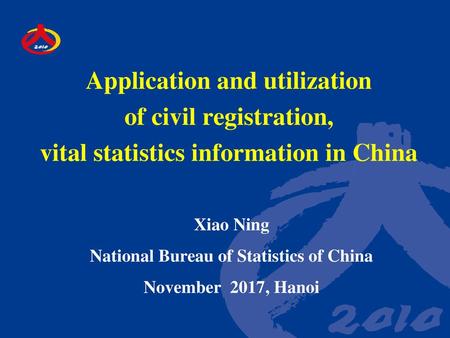 National Bureau of Statistics of China