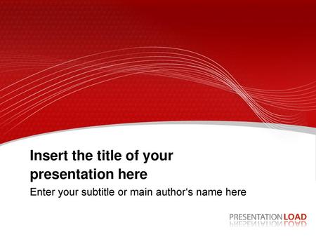 Insert the title of your presentation here