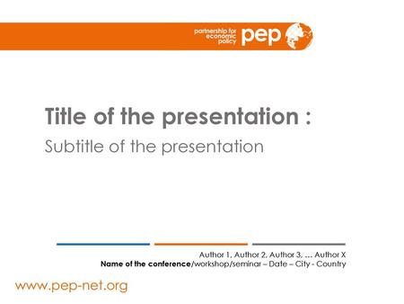 Title of the presentation :