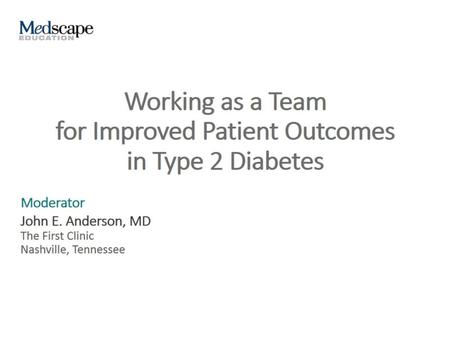 Working as a Team for Improved Patient Outcomes in Type 2 Diabetes