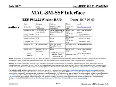 IEEE P Wireless RANs Date: