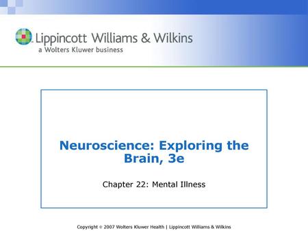 Neuroscience: Exploring the Brain, 3e