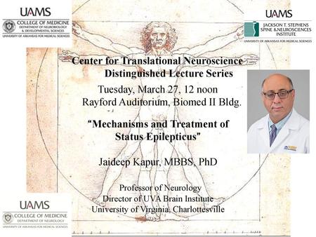 “Mechanisms and Treatment of Distinguished Lecture Series