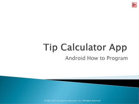 Tip Calculator App Android How to Program