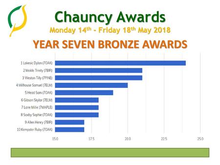 YEAR SEVEN BRONZE AWARDS