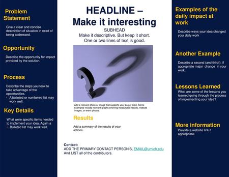 HEADLINE – Make it interesting