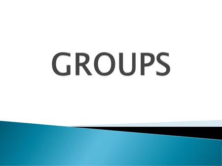 GROUPS.