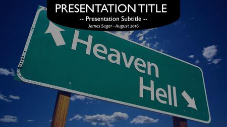 -- Presentation Subtitle --