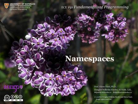 Namespaces.