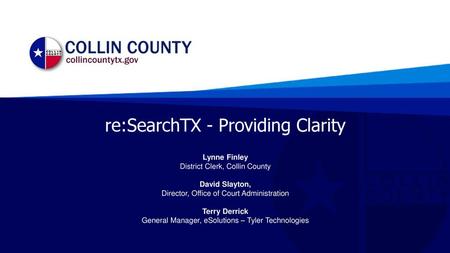 re:SearchTX - Providing Clarity