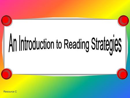 An Introduction to Reading Strategies