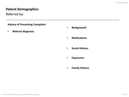 Patient Demographics Referred by: