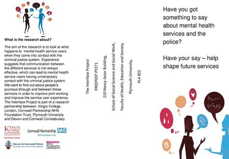 Have your say – help shape future services