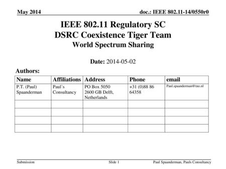 April 2009 doc.: IEEE /xxxxr0 May 2014