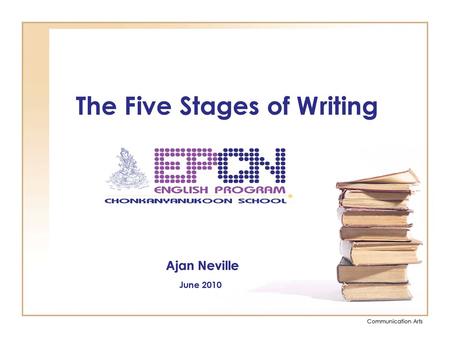 The Five Stages of Writing