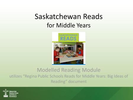 Saskatchewan Reads for Middle Years