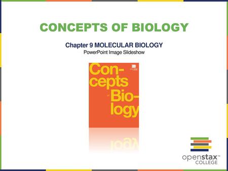 Concepts of Biology Chapter 9 MOLECULAR BIOLOGY