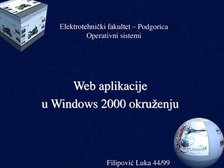 Elektrotehnički fakultet – Podgorica Operativni sistemi