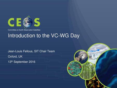 Introduction to the VC-WG Day