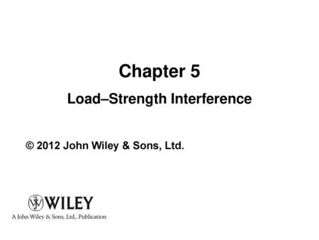 Load–Strength Interference