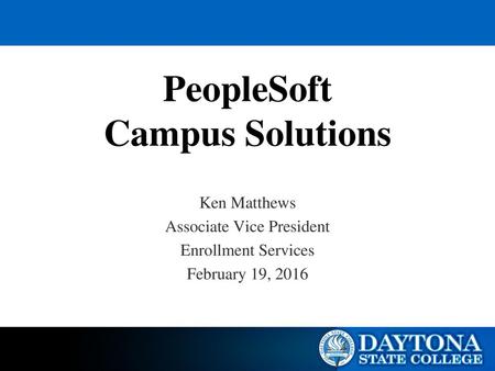 PeopleSoft Campus Solutions