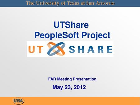 UTShare PeopleSoft Project