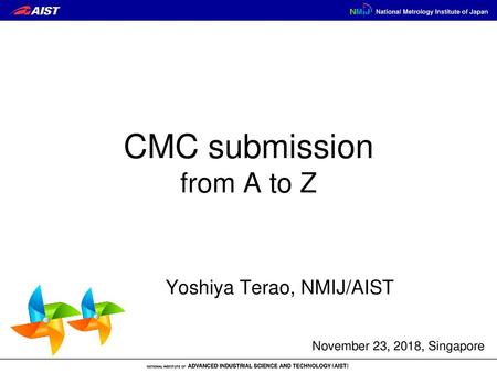 CMC submission from A to Z