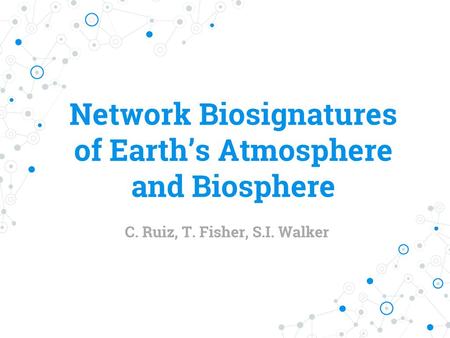 Network Biosignatures of Earth’s Atmosphere and Biosphere