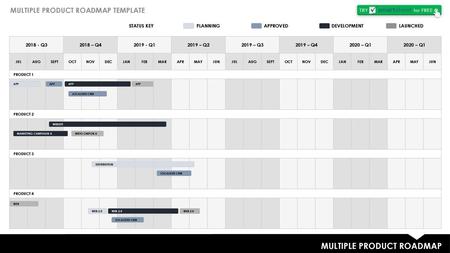 MULTIPLE PRODUCT ROADMAP