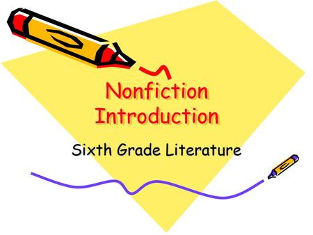 Nonfiction Introduction