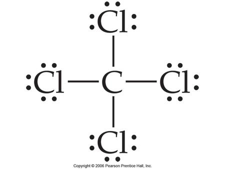 Figure: 09-00-01UN Title: Lewis structure. Caption: CCl4.