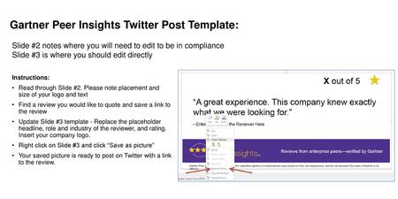 Gartner Peer Insights Twitter Post Template: