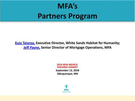 MFA’s Partners Program