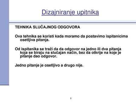 Dizajniranje upitnika