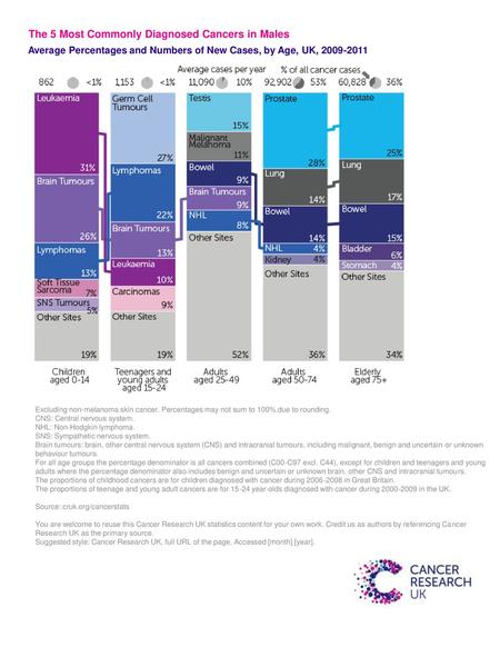 The 5 Most Commonly Diagnosed Cancers in Males