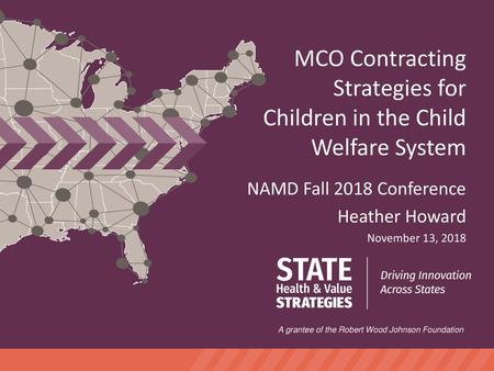 MCO Contracting Strategies for Children in the Child Welfare System