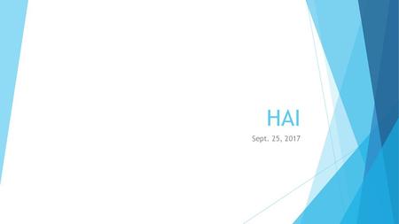 HAI Sept. 25, 2017.