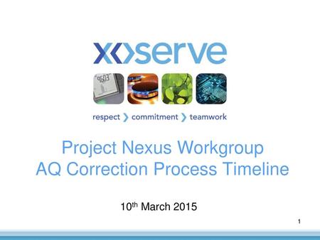 Project Nexus Workgroup AQ Correction Process Timeline