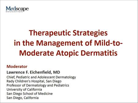 Therapeutic Strategies in the Management of Mild-to-Moderate Atopic Dermatitis.