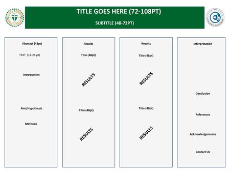 Title goes here (72-108pt) Title goes here (72-108pt)