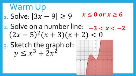 Warm Up Solve: 3