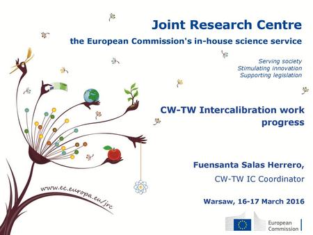 CW-TW Intercalibration work progress