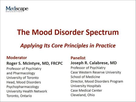 The Mood Disorder Spectrum