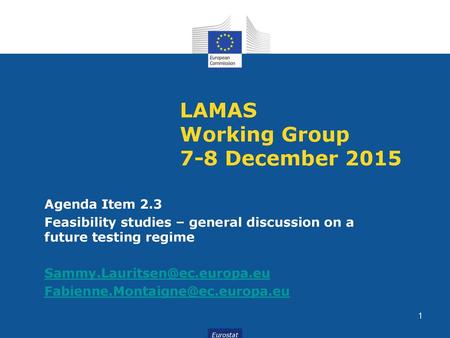 LAMAS Working Group 7-8 December 2015