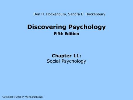 Discovering Psychology