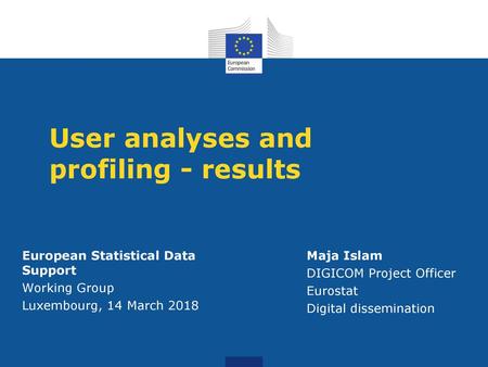 User analyses and profiling - results