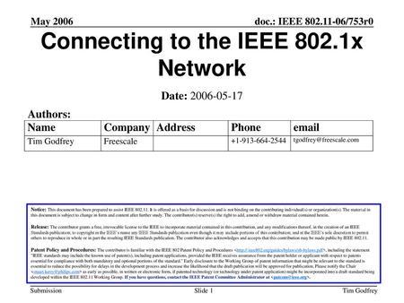 Connecting to the IEEE 802.1x Network