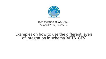 15th meeting of WG DIKE 27 April 2017, Brussels