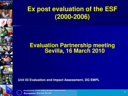 Ex post evaluation of the ESF ( )