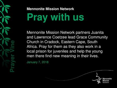 Mennonite Mission Network Pray with us